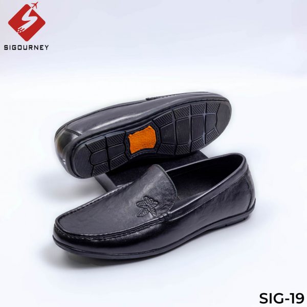 giày da nam công sở màu đen Sigourney SIG-19